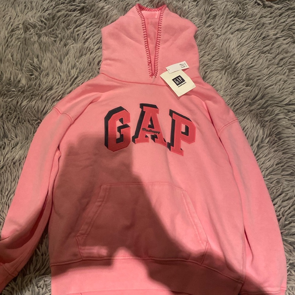 Gap mad happy pink hoodie